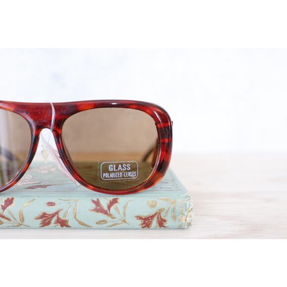 Vintage 1980s Foster Grant Sunglasses NOS Korea Grandpacore No side Shields - Picture 2 of 10